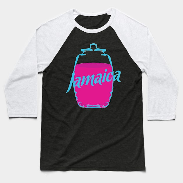 Aguas Frescas - Jamaica Baseball T-Shirt by mikelcal